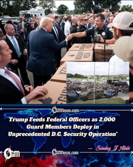 Trump Delivers Food to Federal Officers Amid Massive D.C. Security Operation