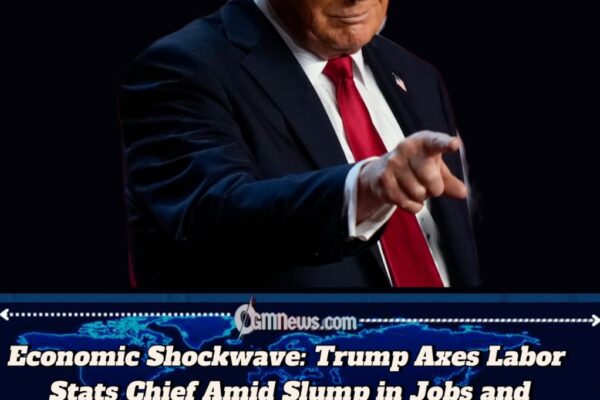 TRUMP FIRES TOP ECONOMIC OFFICIAL AS JOB DATA SHOCK SHAKES MARKETS