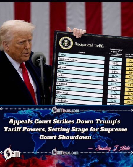 Appeals Court Rules Many of Trump’s Tariffs Illegal, Delivering Major Blow to Trade Strategy