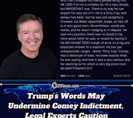 Trump’s Attacks on Comey and DOJ Shake Confidence in Prosecution, Experts Warn