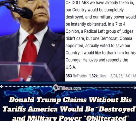 Donald Trump Sparks Fury as He Defends Tariffs, Calling Them the Only Shield Against National Collapse