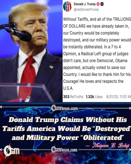 Donald Trump Sparks Fury as He Defends Tariffs, Calling Them the Only Shield Against National Collapse