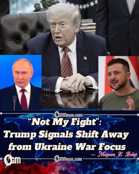 Donald Trump Shifts Stance: Ukraine War No Longer Central to United States Agenda