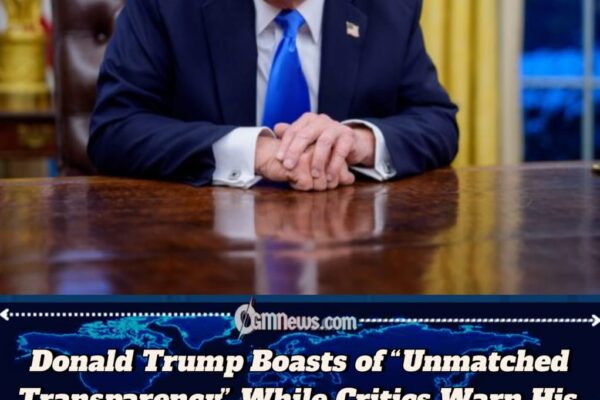 Donald Trump Proclaims Tariffs Have Elevated America to Historic Levels of Transparency and Economic Power