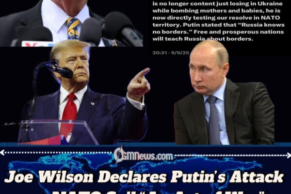 Republican Congressman Joe Wilson Demands Trump Bankrupt Russia With Sanctions After Drone Strikes on Poland