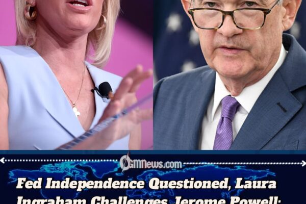Fox News Host Laura Ingraham Asks: “Is Fed. Chair Jerome Powell Happy Now That the Trump Economy Has Slowed?”