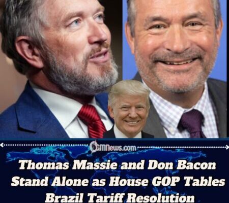 “Two Republicans Stand Firm: Massie and Bacon Oppose Trump-Backed Tariff Block”