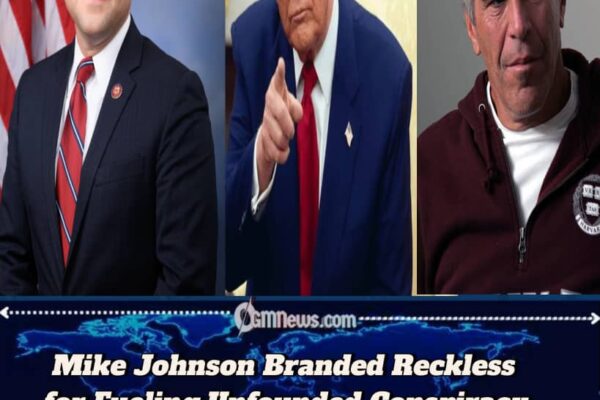 Mike Johnson Sparks Fury After Linking Trump to Pedophilia Allegations in Epstein Case