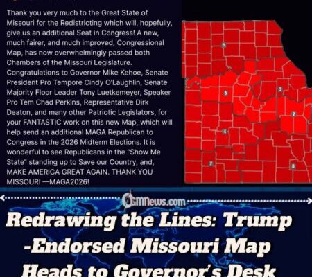 Missouri Lawmakers Approve GOP Redistricting Plan Backed by President Trump
