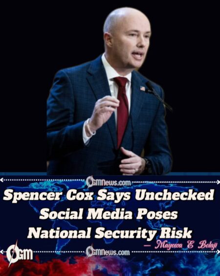 Utah Governor, Spencer Cox Links Assassination Attempts to Social Media Influence