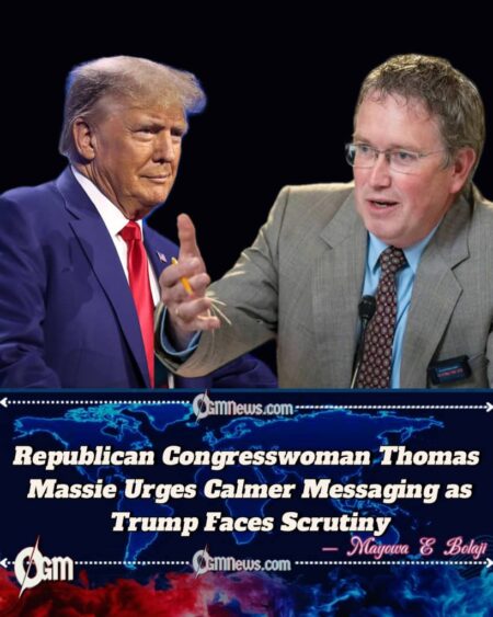 Republican Congresswoman Thomas Massie Urges President Trump to Tone Down Rhetoric, Warns of Rising Divisions