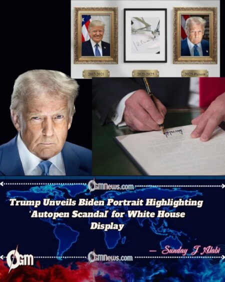 Trump Unveils Controversial Biden Portrait Featuring 'Autopen Scandal' for White House Display