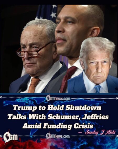 Trump to Meet Schumer and Jeffries as Government Shutdown Looms