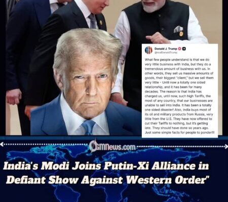 Trump Rages as Modi and Putin Walk Hand-in-Hand at Anti-NATO Summit
