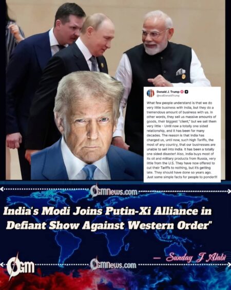 Trump Rages as Modi and Putin Walk Hand-in-Hand at Anti-NATO Summit