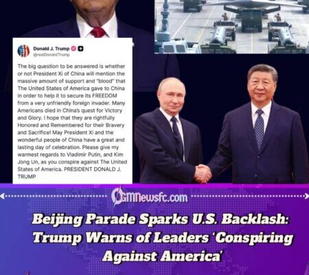Trump Accuses Xi, Putin, and Kim of Plotting Against U.S. Amid China’s Laser Weapon Reveal