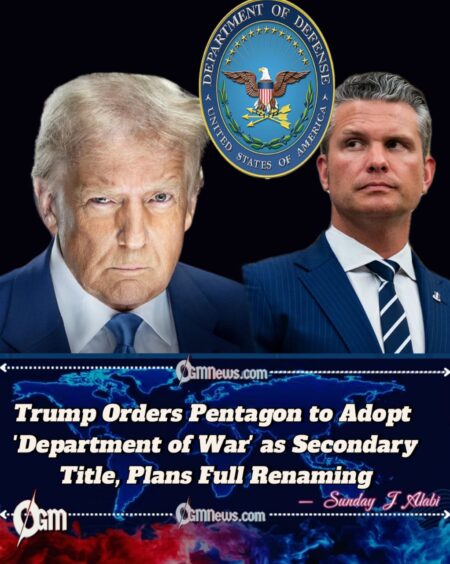 Trump Orders Pentagon to Resume Historic "Department of War" Title in Bold Military Rebranding