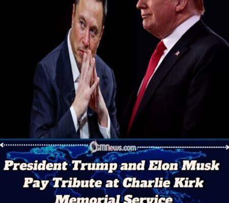 Trump and Musk Attend Charlie Kirk Memorial Service Together Behind Bulletproof Glass