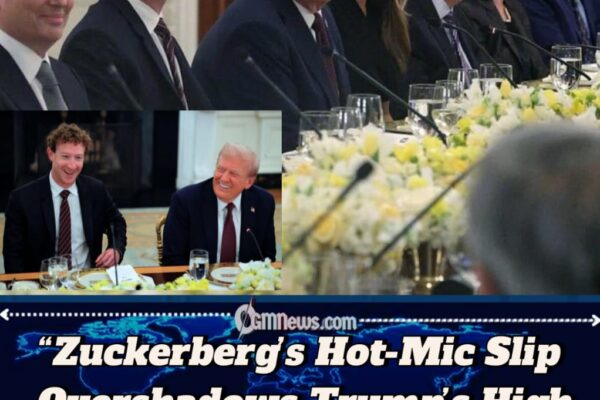Zuckerberg’s Hot-Mic Blunder at White House Tech Dinner Raises Eyebrows