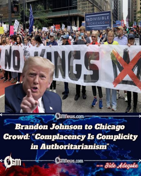 “No Kings”: Mayor Brandon Johnson Rallies Thousands at Grant Park to “Fight Fascism” and “Destroy Authoritarianism”