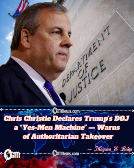 Chris Christie Blasts Trump Administration, Calls Justice Department a “Capo Regime of Loyalists