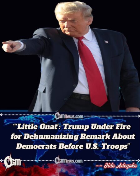 Donald Trump Sparks Backlash After Calling Democrats “Little Gnats” in Remarks to U.S. Military