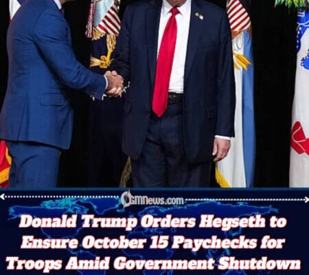 Donald Trump Commands Pentagon to Secure October 15 Paychecks for Service Members