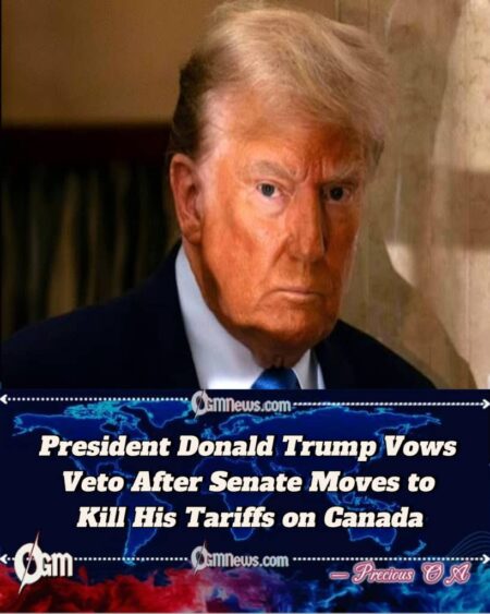 President Donald Trump’s Trade War Tested as Senate Rejects Canada Tariffs in Tight 50–46 Vote