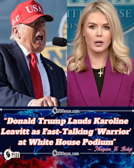 Donald Trump Praises White House Press Secretary’s ‘Machine Gun’ Energy — Critics Call Comment ‘Unpresidential