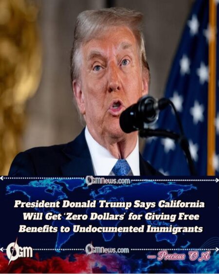 President Donald Trump Vows to Block All Federal Funds to California Over “Illegal” Spending on Undocumented Immigrants