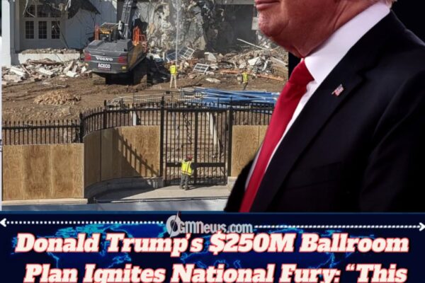 Donald Trump Accused of “Destroying Democracy in Gold Leaf” as Historic East Wing Crumbles for $250M Ballroom