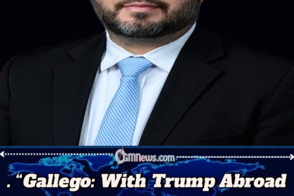 Gallego: With Trump Abroad and House Shelved, Budget Talks Cannot Proceed