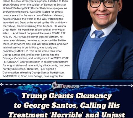 President Trump Commutes George Santos’ Prison Sentence, Citing Harsh Treatment and “Judicial Overreach”