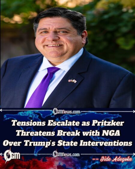 Tensions Escalate as Pritzker Threatens Break with NGA Over Trump’s State Interventions