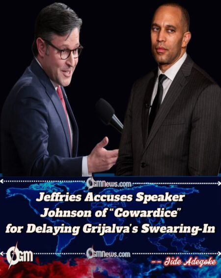 Rep. Jeffries Slams Speaker Johnson for Canceling Votes, Demands Swearing-In of Rep.-Elect Grijalva