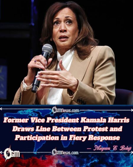 U.S. Former Vice President Kamala Harris Confronts Gaza Activist, Defends Voter Engagement as Path to Change