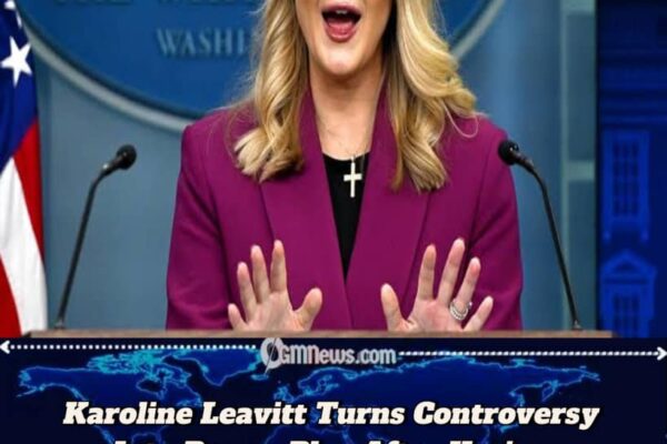 Karoline Leavitt Redefines the White House Podium with Bold Retort to Karine Jean-Pierre