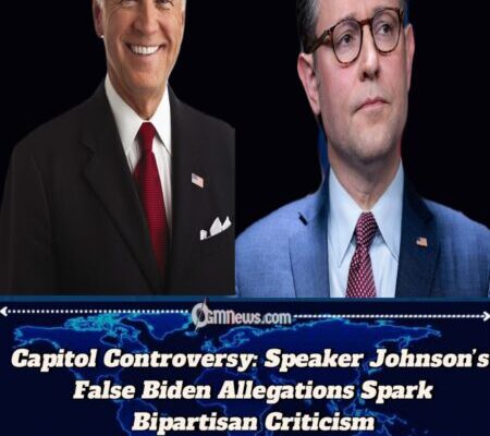Speaker Mike Johnson Accuses Biden of Actions Mirroring President Trump’s Record, Sparking Controversy on Capitol Hill