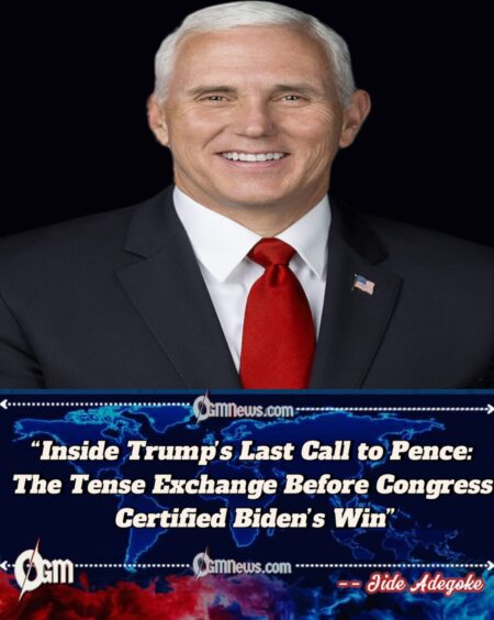 Trump Berated Mike Pence Hours Before Congress Certified Biden’s Victory