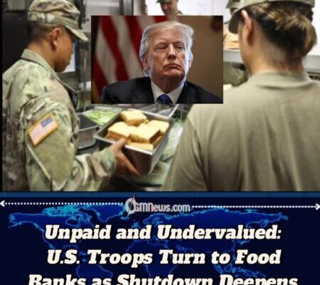 Military Families Line Up at Food Banks Amid Shutdown as President Trump Faces Backlash Over Unpaid Troops