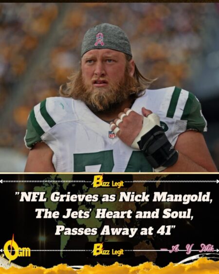 NFL Mourns Nick Mangold: Former New York Jets Star Dies at 41 After Kidney Disease Battle