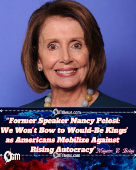 Former Speaker Nancy Pelosi Declares: ‘America Will Never Kneel to Kings’ as Prop 50 Uprising Surges