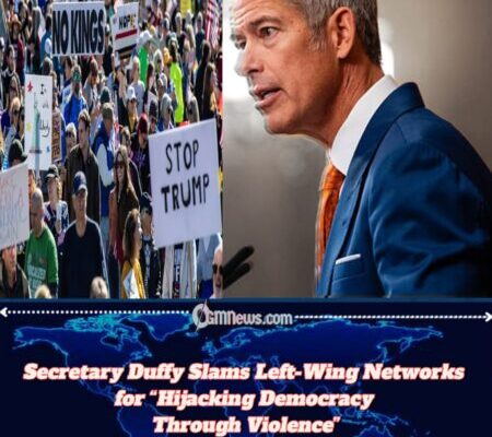 Secretary Duffy Blasts “Radical Billionaires” as Hidden Masters of U.S. Street Protests