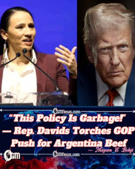 Rep. Sharice Davids Explodes: “We Don’t Need Transparency to Know Trump's poIicy is a Trash!”