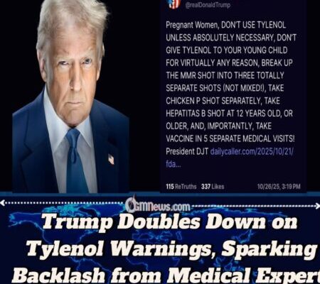 TRUMP REIGNITES TYLENOL AND AUTISM DEBATE, URGES PREGNANT WOMEN AND PARENTS TO AVOID COMMON PAINKILLER