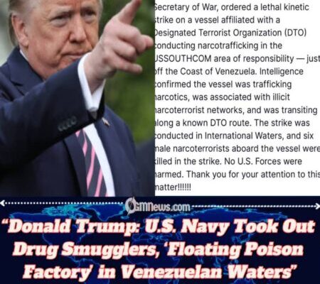 Donald Trump Confirms U.S. Strike on Suspected Drug Boat off Venezuela, Six Dead