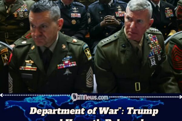 Trump, Hegseth Rally Troops at Rare Meeting, Rail Against “Woke” Standards