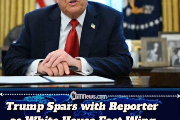 Trump Defends East Wing Demolition, Rebukes Reporter in Heated Exchange Over White House Ballroom Plans