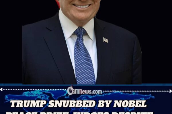 Trump Misses Out on Nobel Peace Prize Despite Gaza Breakthrough