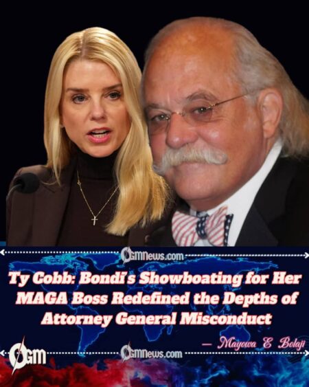 Ty Cobb: Pam Bondi’s Combative Senate Testimony Marks a Dangerous Low Point for the Justice Department